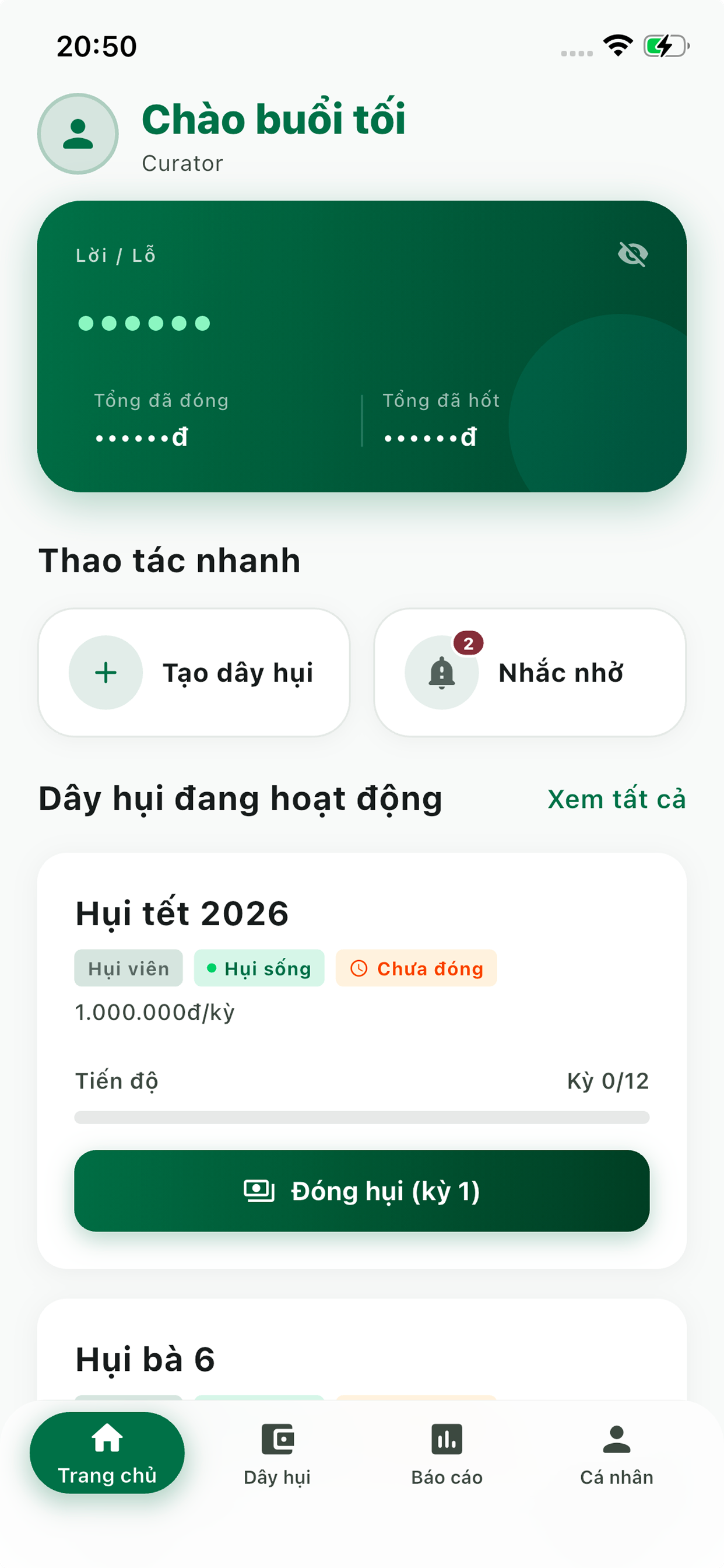 Hụi Việt App Screenshot
